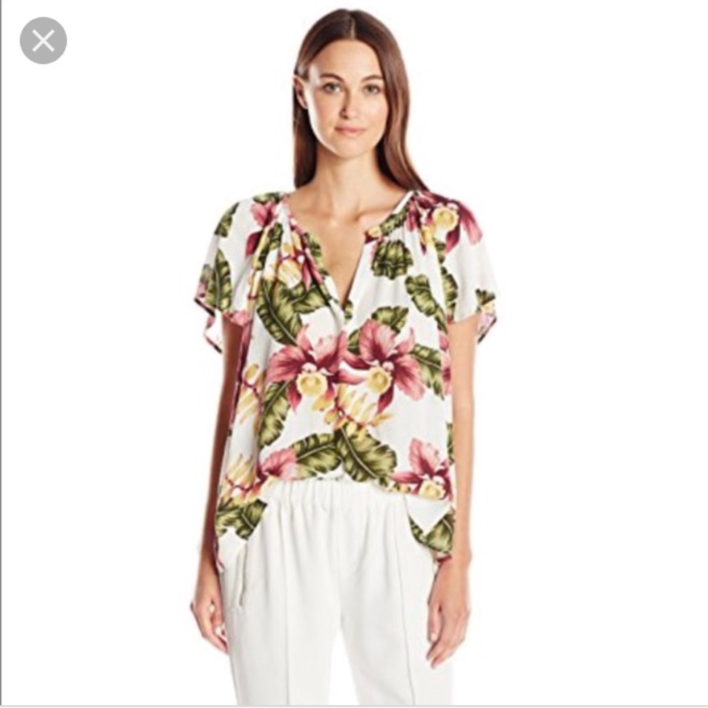SHOW ME YOUR MUMU floral print Avalon top xs